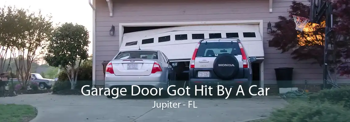 Garage Door Got Hit By A Car Jupiter - FL