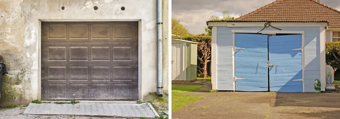 Rotten Steel Garage Door Repair in Jupiter, Florida